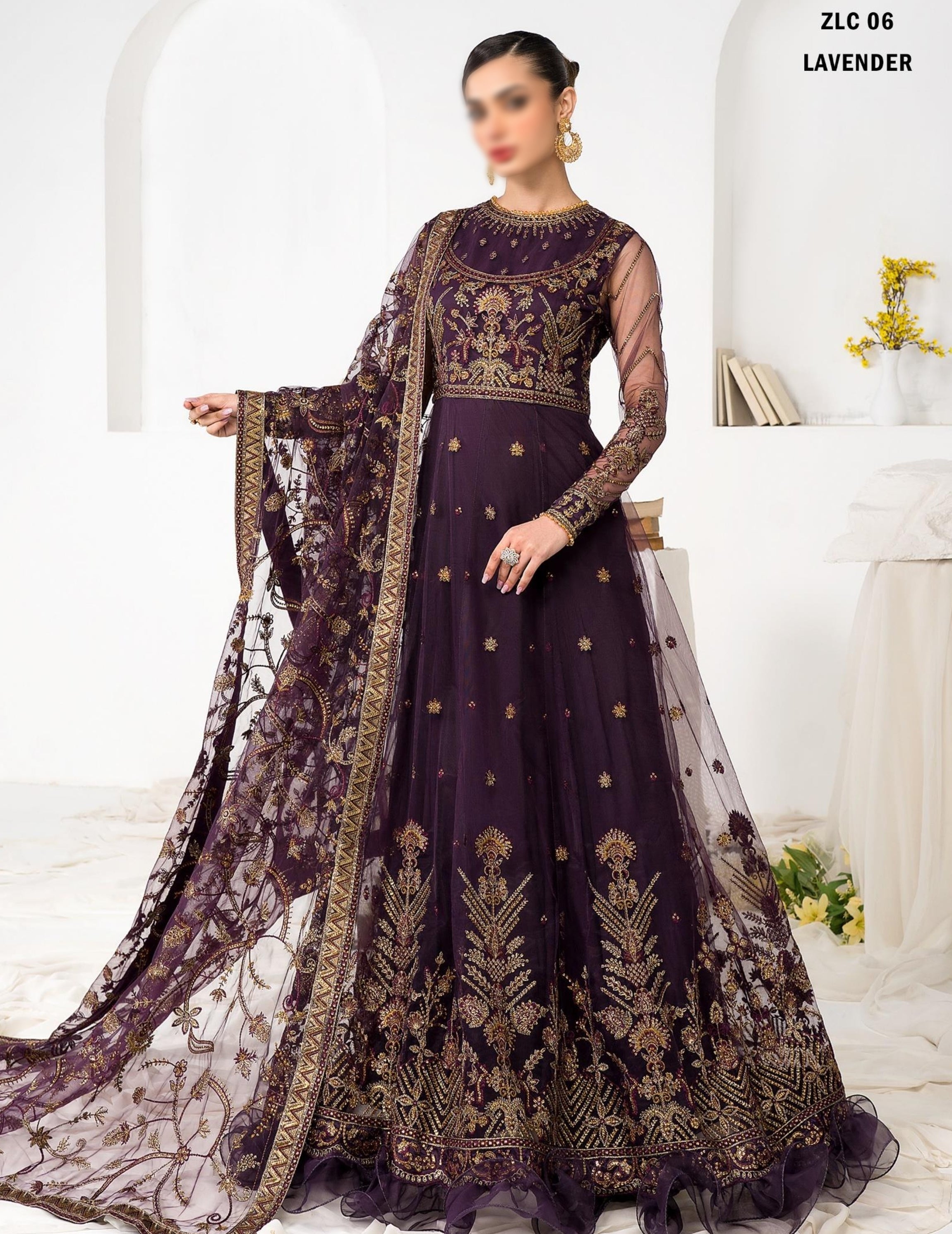 La Celeste Luxury Embroidered Formal Collection'23 D-06
