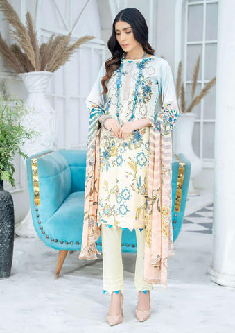 Jaan E Tamanna Digital Print & Embroidered Lawn Collection'23 D-07