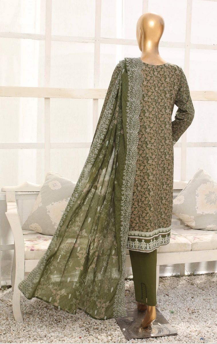 Mother Digital Print Airjet Lawn'23 With Emb Dupatta By HZ D 1005