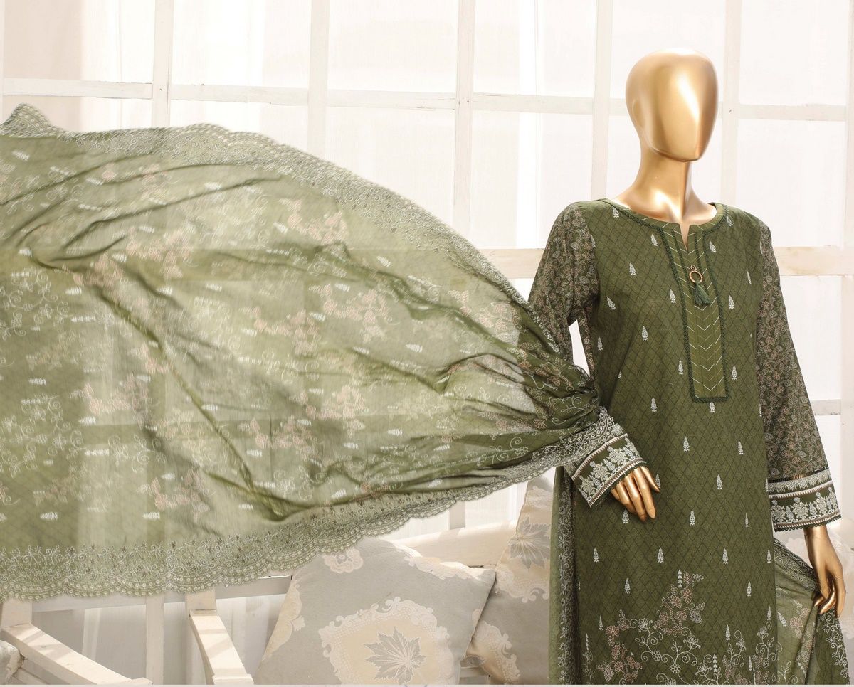 Mother Digital Print Airjet Lawn'23 With Emb Dupatta By HZ D 1005