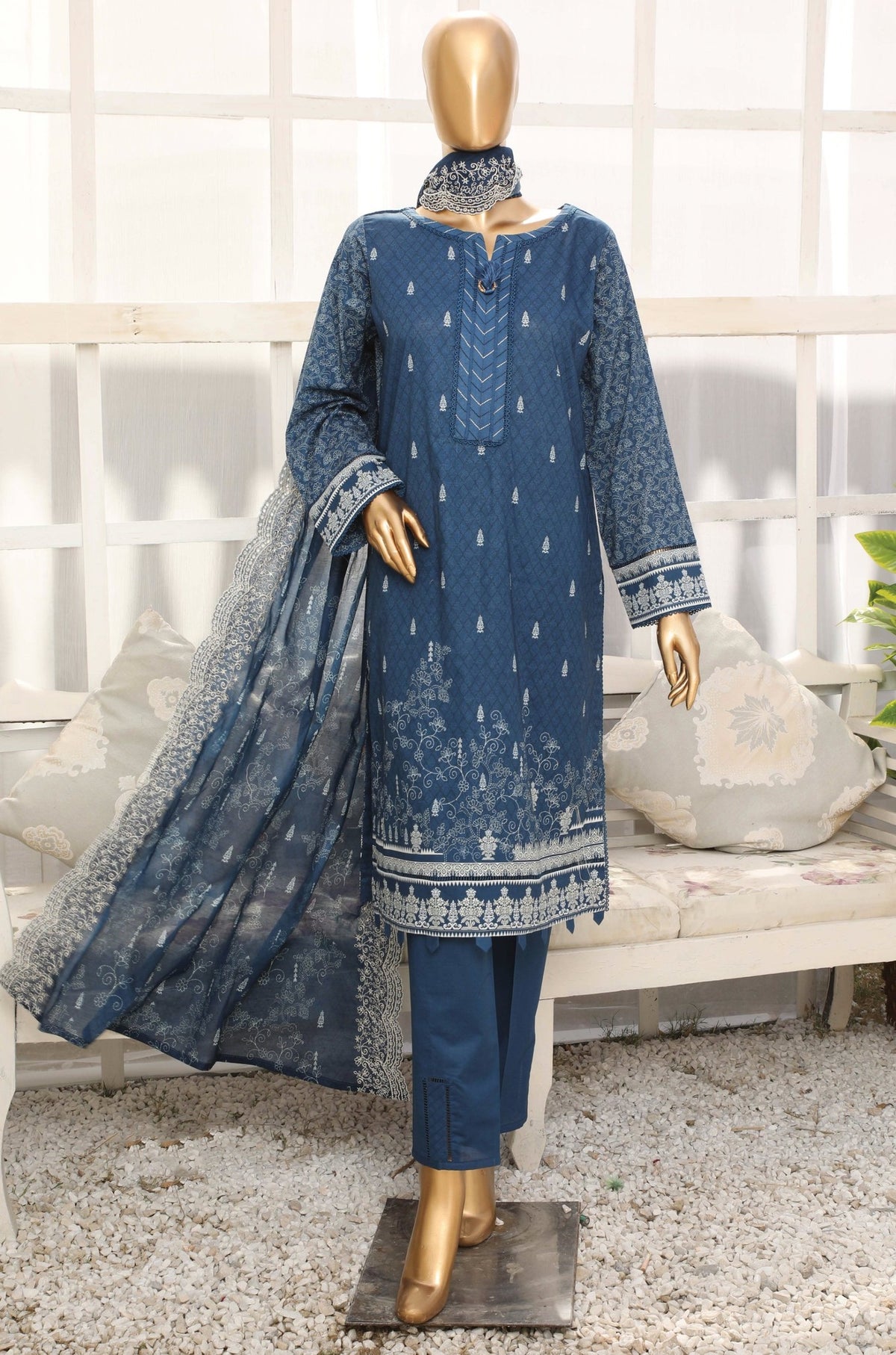 Mother Digital Print Airjet Lawn'23 With Emb Dupatta By HZ D 1006