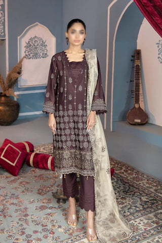 Marjjan Emb Lawn Collection'23 Luxury Edition By ZA D 05